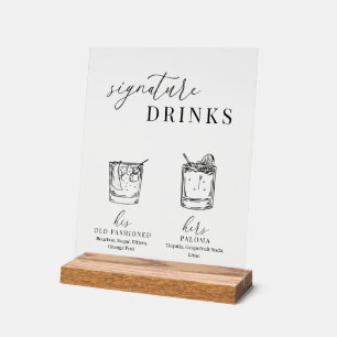 Verre noir & blanc élégant et moderne