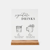 Verre noir & blanc élégant et moderne (Recto)