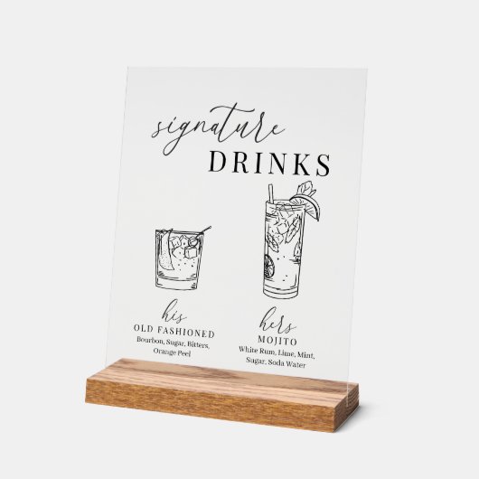 Verre noir & blanc élégant et moderne (Angle)