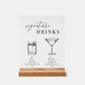 Verre noir & blanc élégant et moderne (Recto)