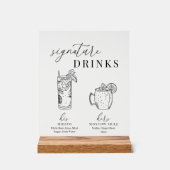 Verre noir & blanc élégant et moderne (Recto)