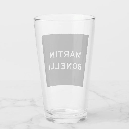 Verre Noir moderne minimaliste (Dos)