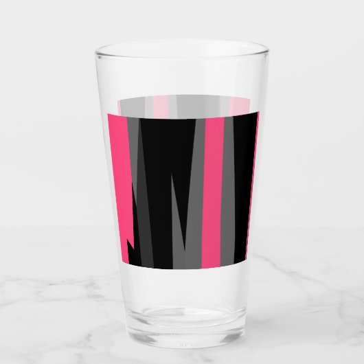 Verre Noir rose et gris (Devant)