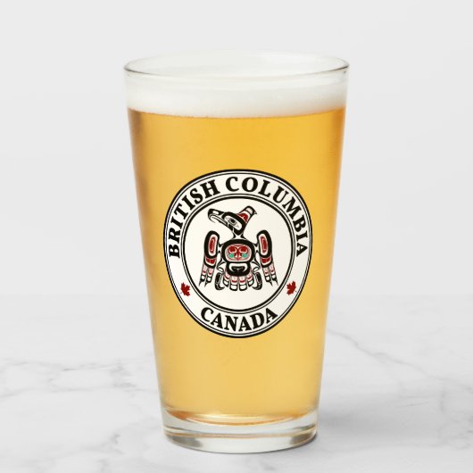 Verre Noir rouge autochtone Kaigani Thunderbird (Devant (rempli))