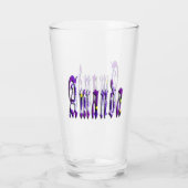 Verre Nom Amanda Floral (Dos)