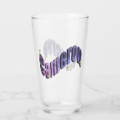 Verre Nom Cameron Nebula Bleu Avec Teddies, (Devant)