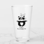 Verre Nom d'ajout de panda pour bébés mignons (Dos)