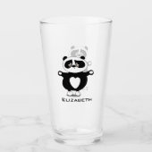 Verre Nom d'ajout de panda pour bébés mignons (Devant)