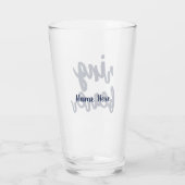 Verre Nom de coutume de cadeau de porteur d'alliances (Dos)