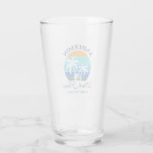 Verre Nom de famille Beach House Sun Palm Trees (Dos)
