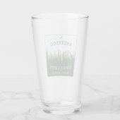 Verre Nom de famille Cabine Emplacement Pine Tree Forest (Dos)