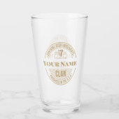 Verre Nom de famille irlandais américain (Dos)