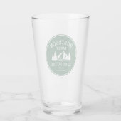 Verre Nom de famille Lake House Trees Forest Green (Dos)