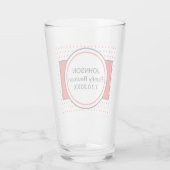 Verre Nom de famille Réunion Pois rouges (Dos)