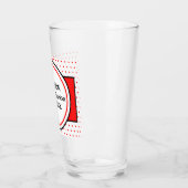 Verre Nom de famille Réunion Pois rouges (Gauche)