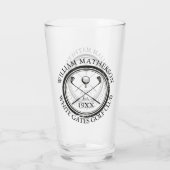 Verre Nom de golf personnalisé Golf (Dos)