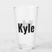 Verre Nom de Kyle Mens, (Dos)