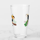Verre Nom de la plage Cute toucan (Gauche)