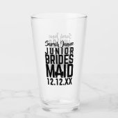 Verre Nom de la servante junior personnalisée Keepsaké V (Devant)