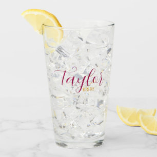 Verre Nom de mariage élégant