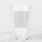 Verre Nom d'écriture moderne minimaliste professionnel (Dos)