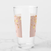 Verre Nom d'étoiles or bleu rose (Gauche)