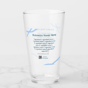 Verre Nom d'ingrédient ajouter nom d'entreprise site Web