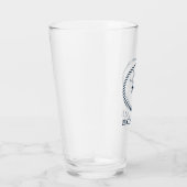 Verre Nom du bateau Marine Bleu Perosnalized (Droite)