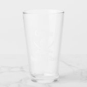 Verre Nom du capitaine de pirate et nom du bateau (Devant)