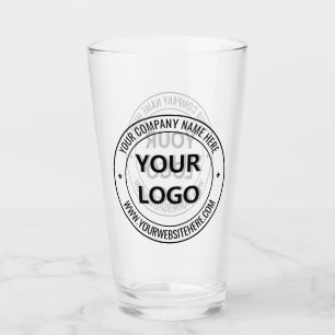 Verre Nom du logo personnalisé Site Web Timbre promotion