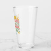 Verre Nom du monogramme rose d'été Super (Gauche)