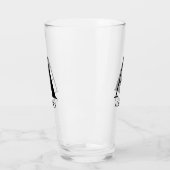 Verre Nom du monogramme simple (Gauche)