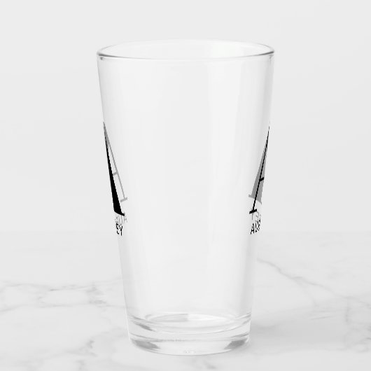 Verre Nom du monogramme simple (Gauche)