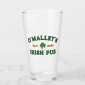 Verre Nom du shamrock Année de création Pub irlandais (Devant)