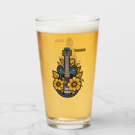 Verre Nom et couleur personnalisés (Dos (rempli))