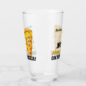 Verre Nom et ingrédient personnalisés Pizza en colère (Gauche)