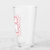 Verre Nom Joyeux Valentines Jour Bonbons Motif Pint Verr (Gauche)