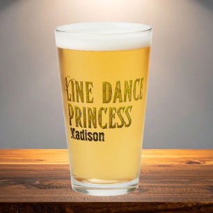 Verre Nom or princesse de danse de ligne