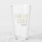 Verre Nom or princesse de danse de ligne (Dos)