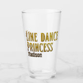 Verre Nom or princesse de danse de ligne (Devant)