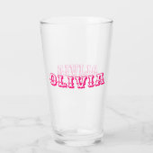 Verre Nom personnalisé (Dos)