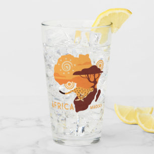 Verre Nom personnalisé Afrique