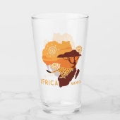 Verre Nom personnalisé Afrique (Devant)