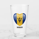 Verre Nom personnalisé Barbados Love (Devant)