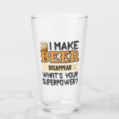 Verre Nom personnalisé Beer Superpower (Devant)