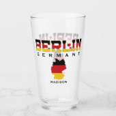 Verre Nom personnalisé Berlin Allemagne (Devant)