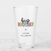 Verre Nom personnalisé Big Brother Cute Personnalisé (Devant)
