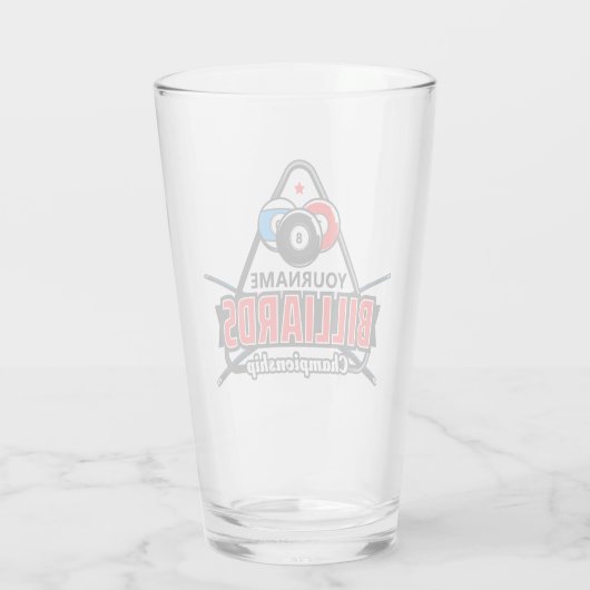 Verre NOM Personnalisé Billard 8 Ball Pool Cue Rack (Dos)