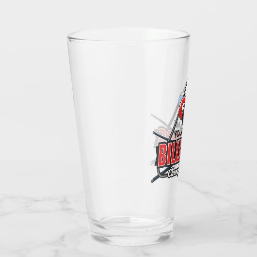 Verre NOM Personnalisé Billard 8 Ball Pool Cue Rack (Droite)