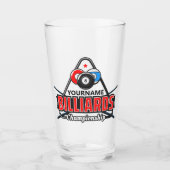 Verre NOM Personnalisé Billard 8 Ball Pool Cue Rack (Devant)